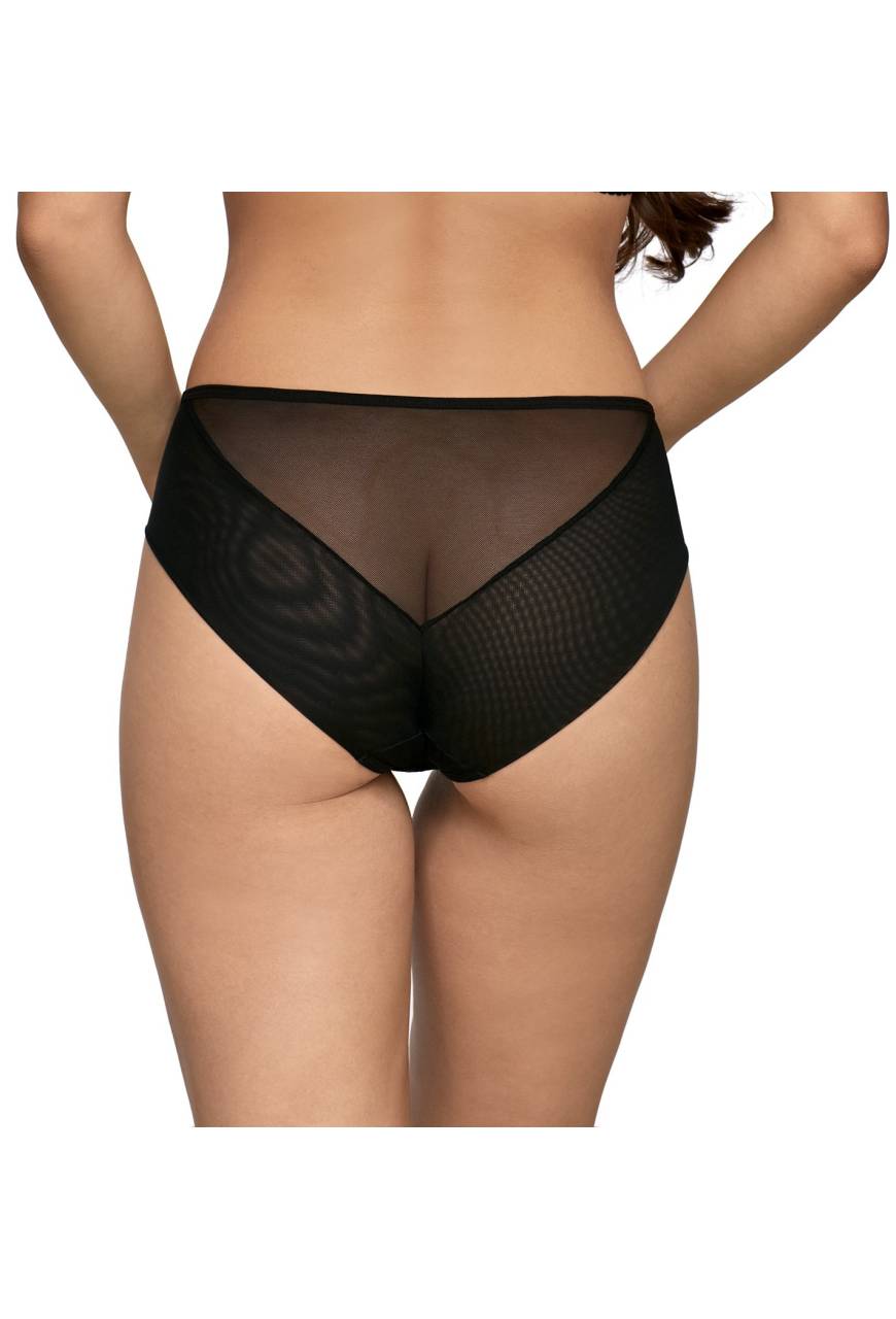 AVA-Slip Schwarz – aus Satin, sinnlich AV 1923