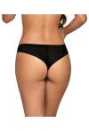 AVA Czarny Brazilian-Slip – aus Satin, sinnlich AV 1923/B