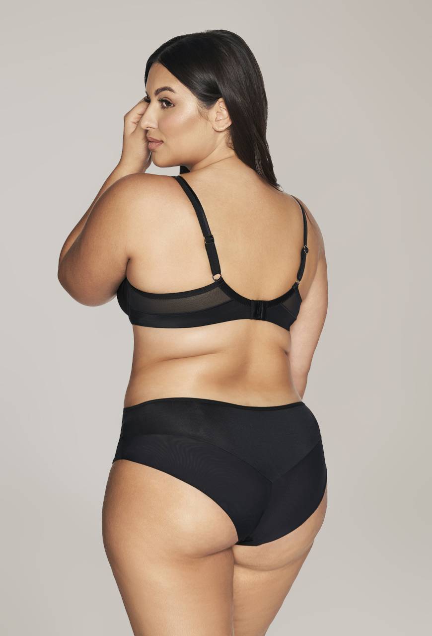 Biustonosz AVA czarny, miękkie miseczki - AV 2072 SOFT BLACK