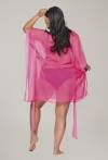 Pareo AVA szyfonowe, przewiewne, neonowe – 020 Neon Pink