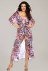 Rosa Pareo AVA mit Raubtier-Print – 010 PINK