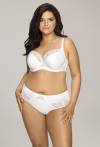 Slip AVA White – klassischer Schnitt, Stickerei und Schleife AV 1921