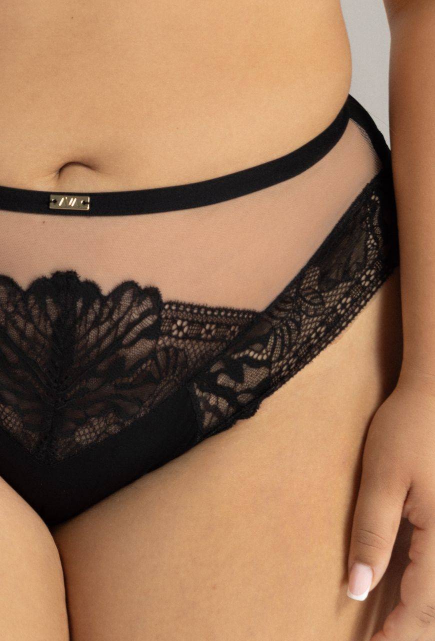 AVA-Slip, Spitzenslip, schwarz – AV 2146 Black