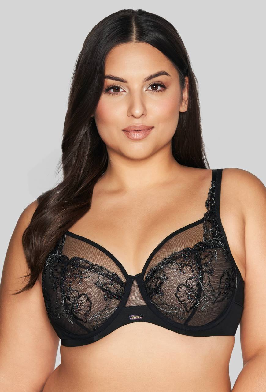 Podprsenka AVA černá, měkké košíčky – AV 2072 SOFT BLACK