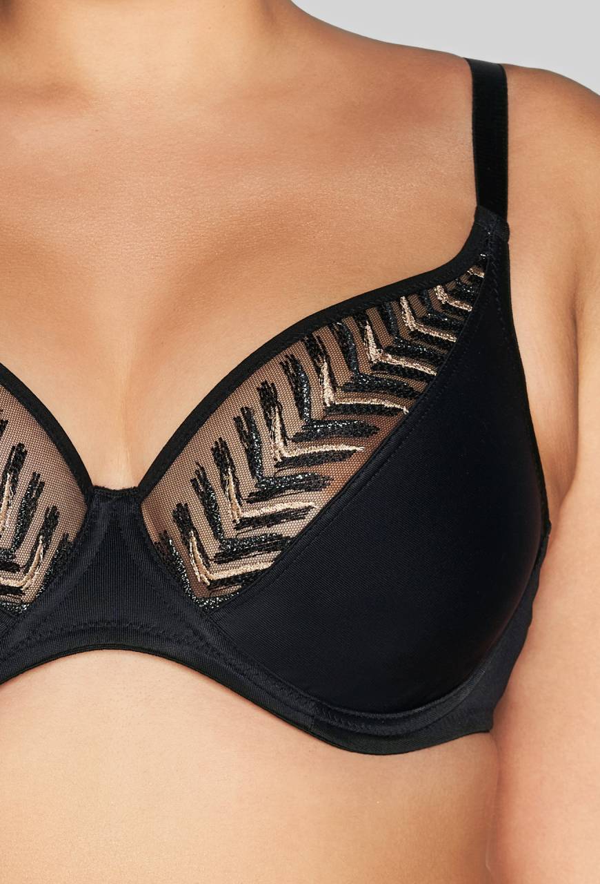 Biustonosz AVA czarny, miękka braletka – AV 2118 Soft Bralette Black