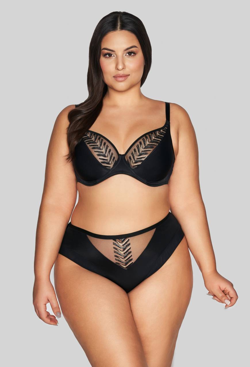 Podprsenka AVA černá, měkká braletka – AV 2118 Soft Bralette Black