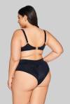 Bikini-Höschen, AVA-Badehöschen, schwarz, elegant – SF 13/15/B Black