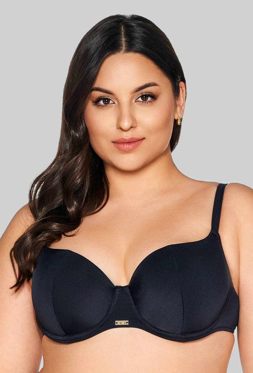 SK 313 Half Cup Black Bra