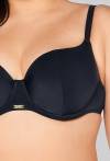 SK 313 Half Cup Black Bra