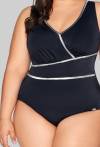 AVA Einteiler, figurbetont, schwarz – SKJ 62 Black