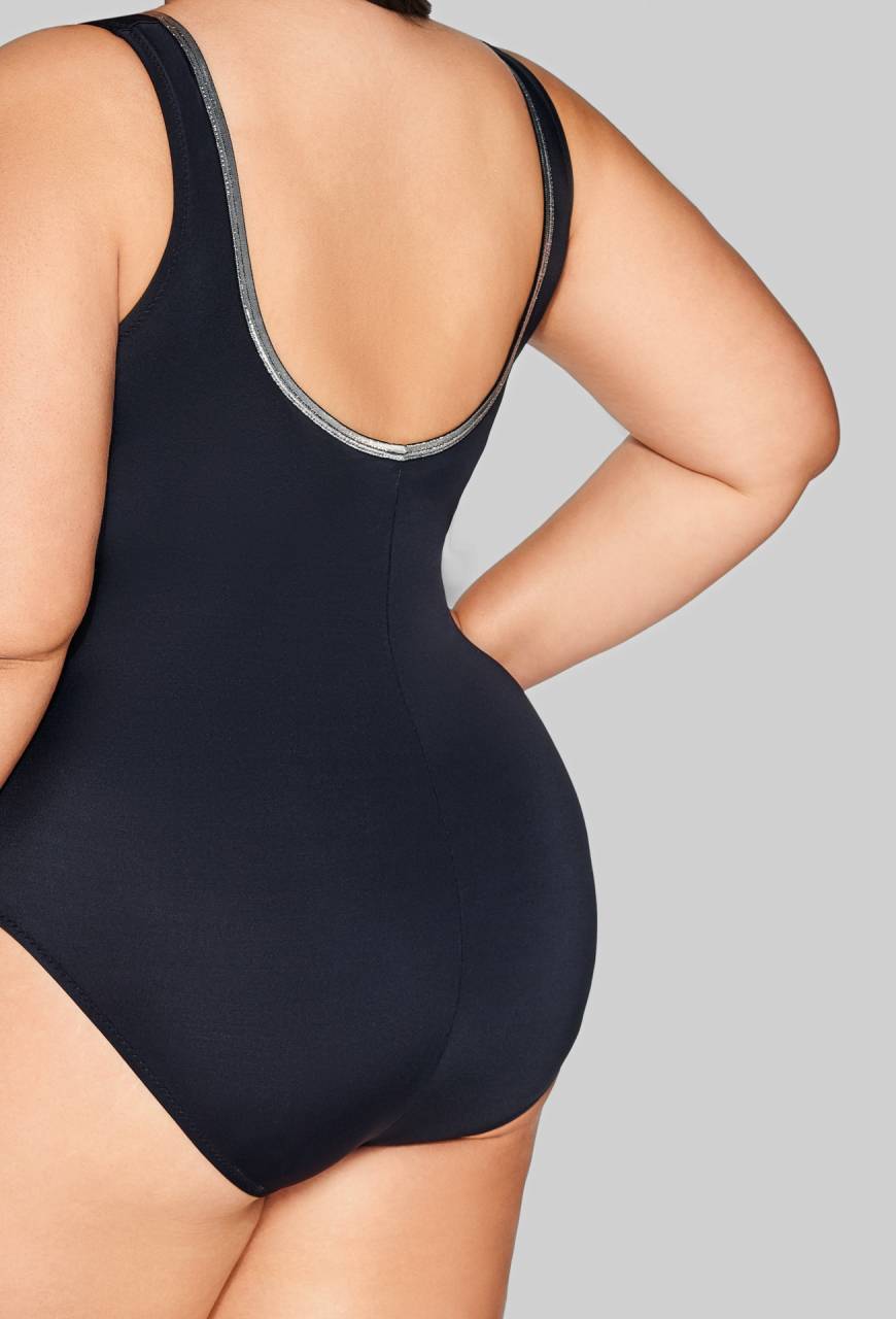 Strój kąpielowy jednoczęściowy AVA, modelujący, czarny – SKJ 62 Black