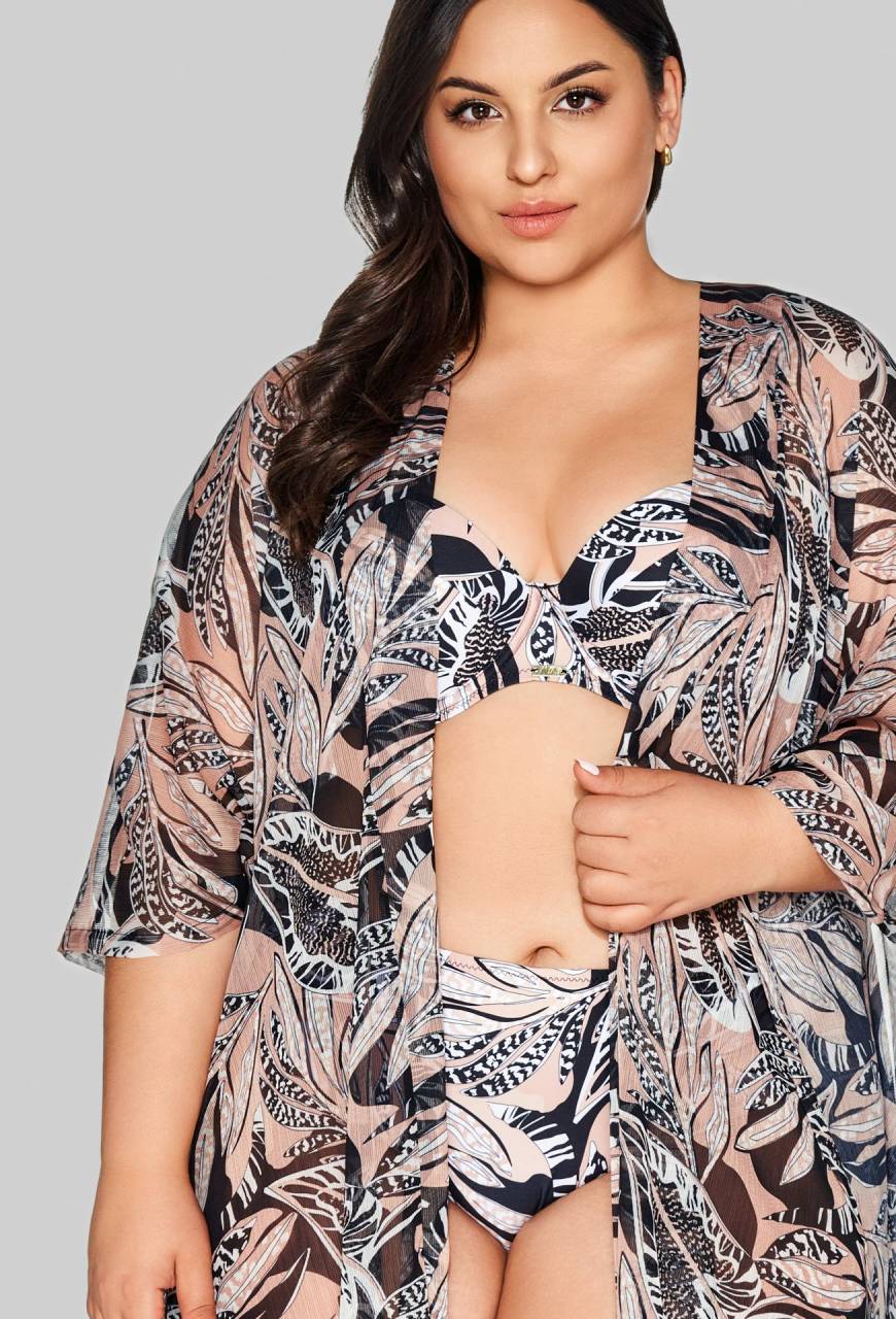 Pareo narzutka AVA, długie, zwiewne – 026 Latte