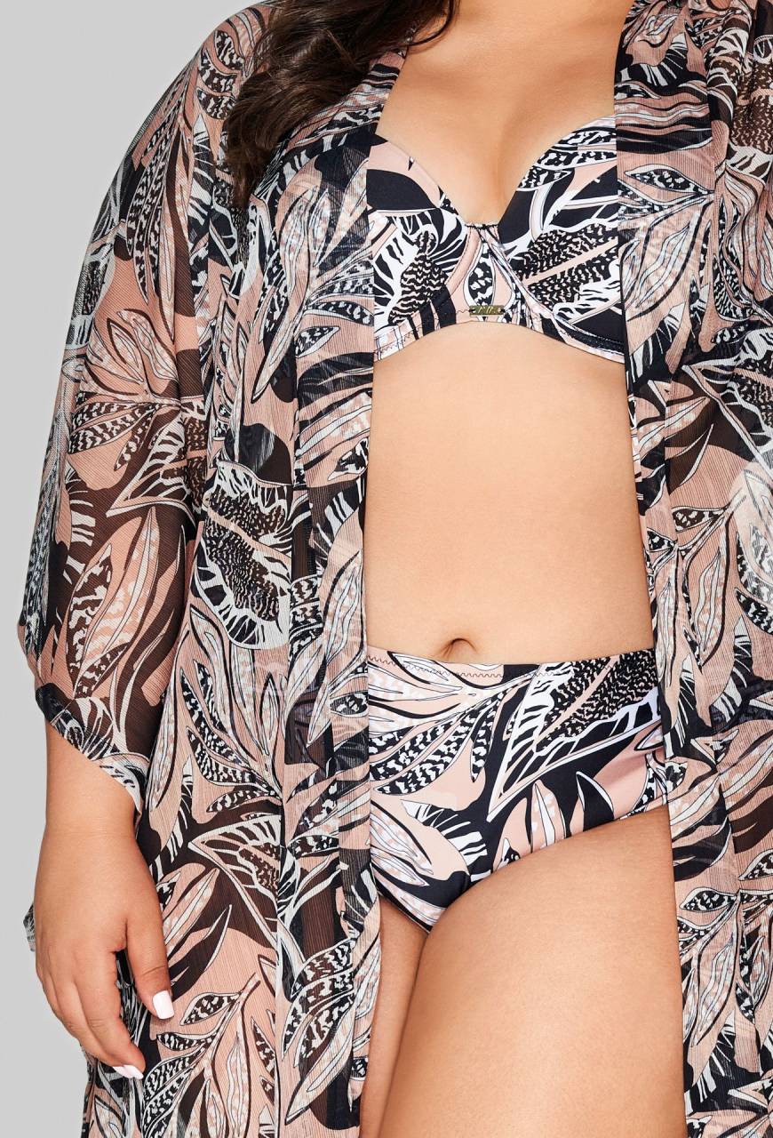 Pareo narzutka AVA, długie, zwiewne – 026 Latte