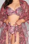 AVA Pareo-Umhang, lang, luftig – 027 Pink