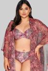 AVA Pareo-Umhang, lang, luftig – 027 Pink