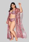 AVA Pareo-Umhang, lang, luftig – 027 Pink