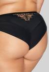 Brazyliany majtki AVA czarne, zmysłowe, złoty haft – AV 2114/B Black