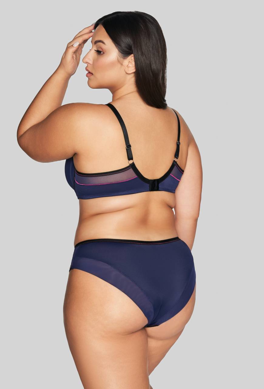 Biustonosz AVA granatowy, półusztywniany – AV 2119 Semi Soft Navy Blue