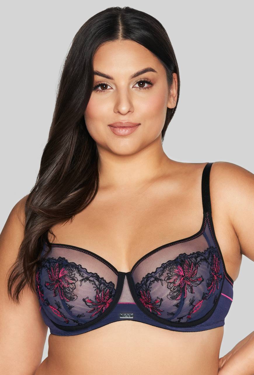 Biustonosz AVA granatowy, miękkie miseczki – AV 2120 Soft Navy Blue