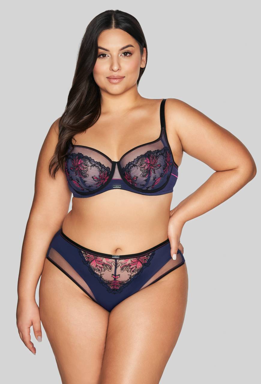 Biustonosz AVA granatowy, miękkie miseczki – AV 2120 Soft Navy Blue