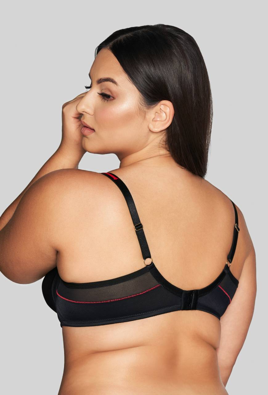 Podprsenka AVA černá, měkké košíčky – AV 2122 Soft Black