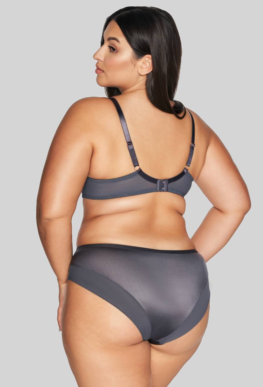 Biustonosz AVA szary, haftowany tiul – AV 2123 Soft Gray