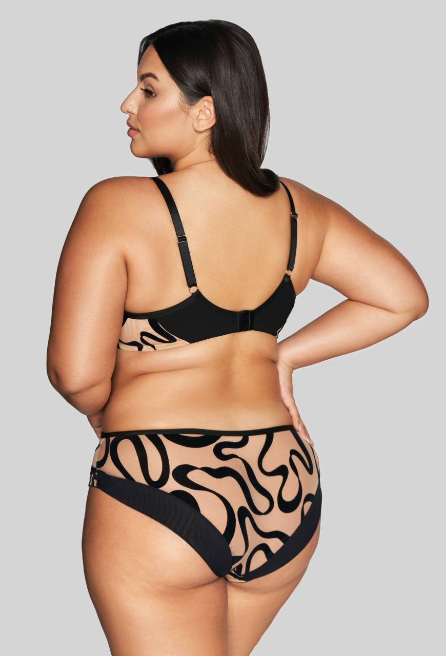 Figi AVA majtki beżowe, aksamitne, klasyczne – AV 2125 Beige