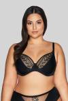 Podprsenka AVA černá, měkká braletka – AV 2118 Soft Bralette Black