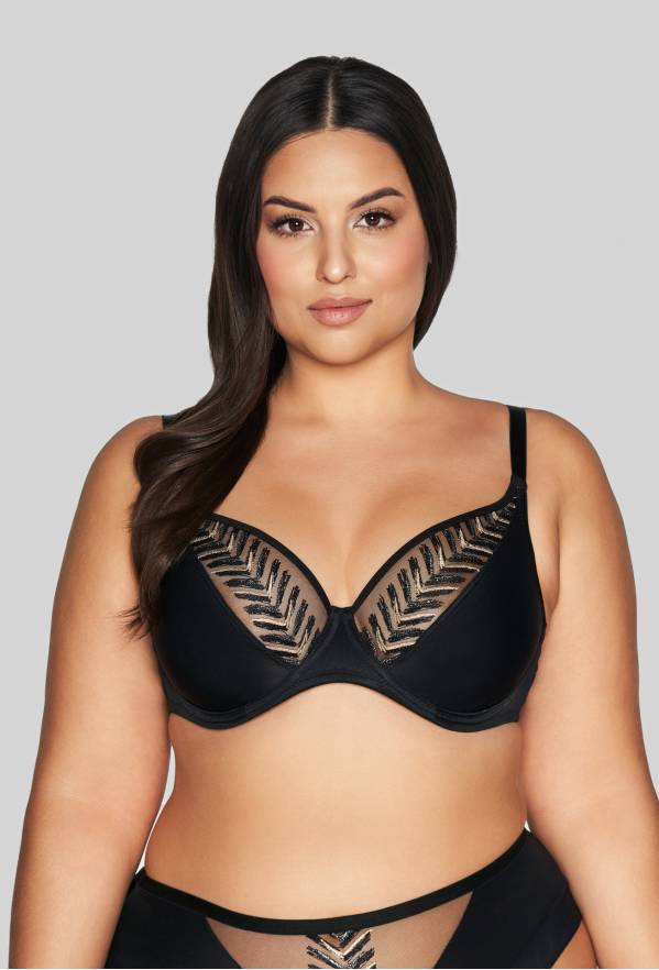 Podprsenka AVA černá, měkká braletka – AV 2118 Soft Bralette Black