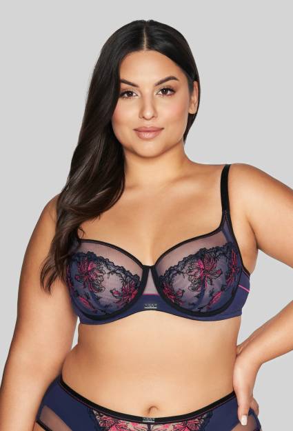 Biustonosz AVA granatowy, miękkie miseczki – AV 2120 Soft Navy Blue