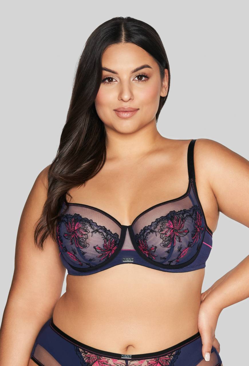 Biustonosz AVA granatowy, miękkie miseczki – AV 2120 Soft Navy Blue