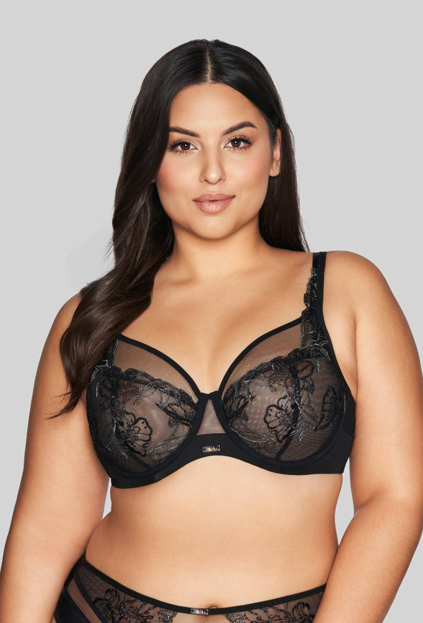 Podprsenka AVA černá, měkké košíčky – AV 2072 SOFT BLACK