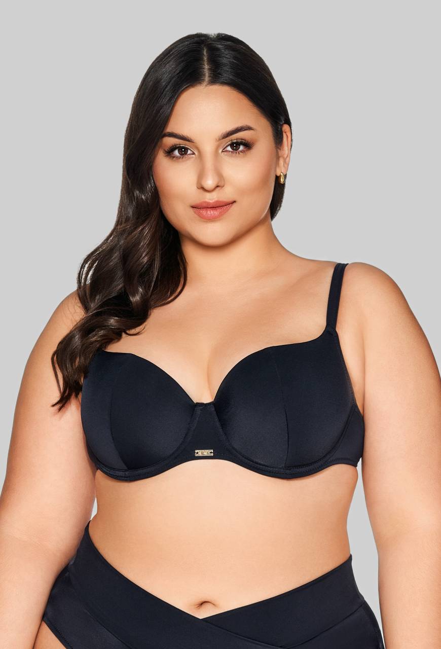 SK 313 Half Cup Black Bra