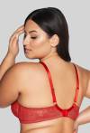Biustonosz AVA czerwona zmysłowa, miękkie miseczki - AV 2128 Soft Red