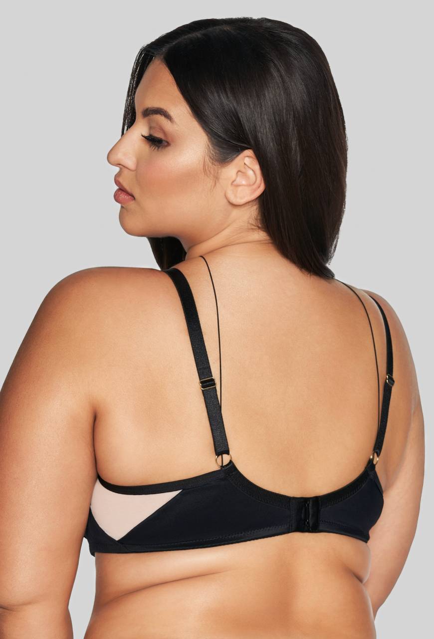 Podprsenka typu braletka AVA, černá, měkká – AV 2136 Soft Black