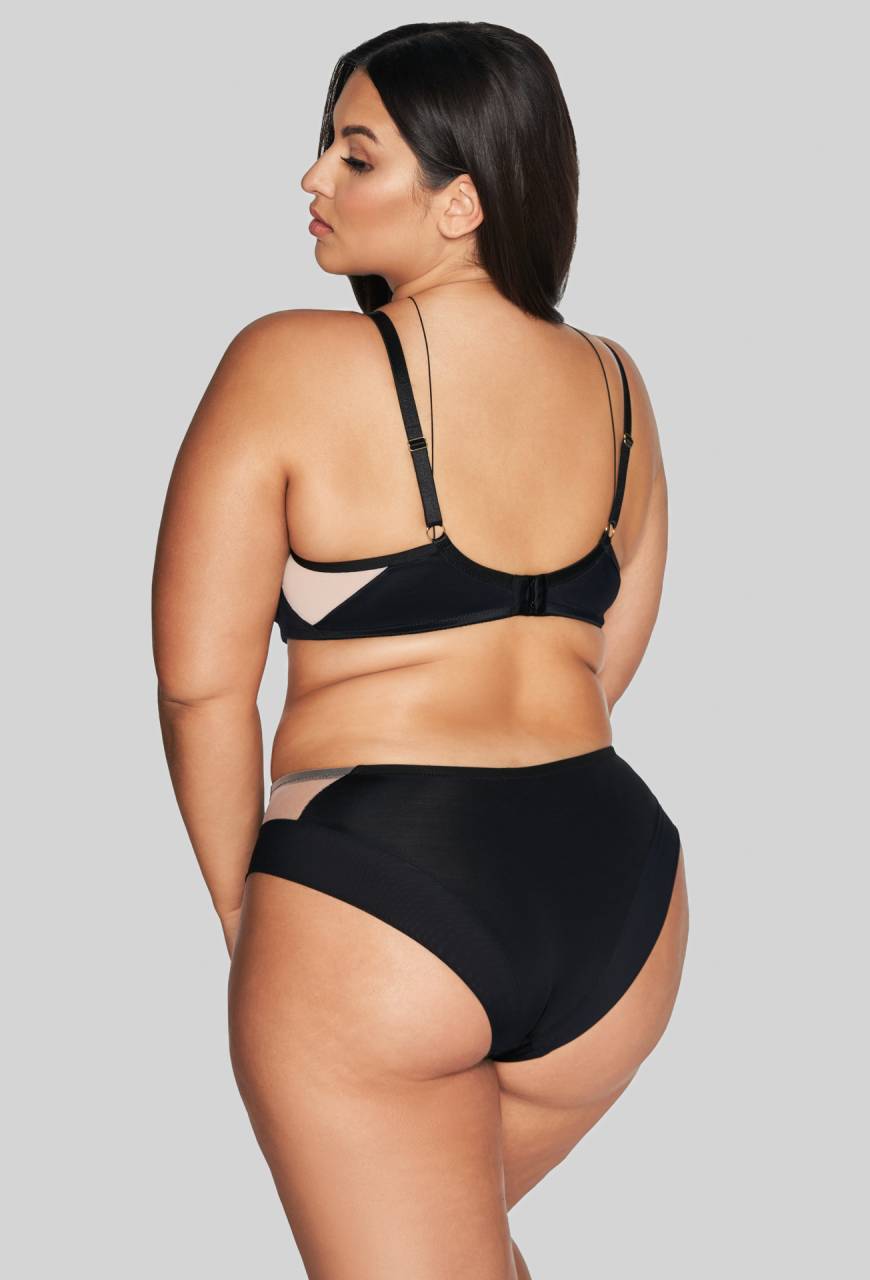 Biustonosz braletka AVA czarny, miękki -  AV 2136 Soft Black