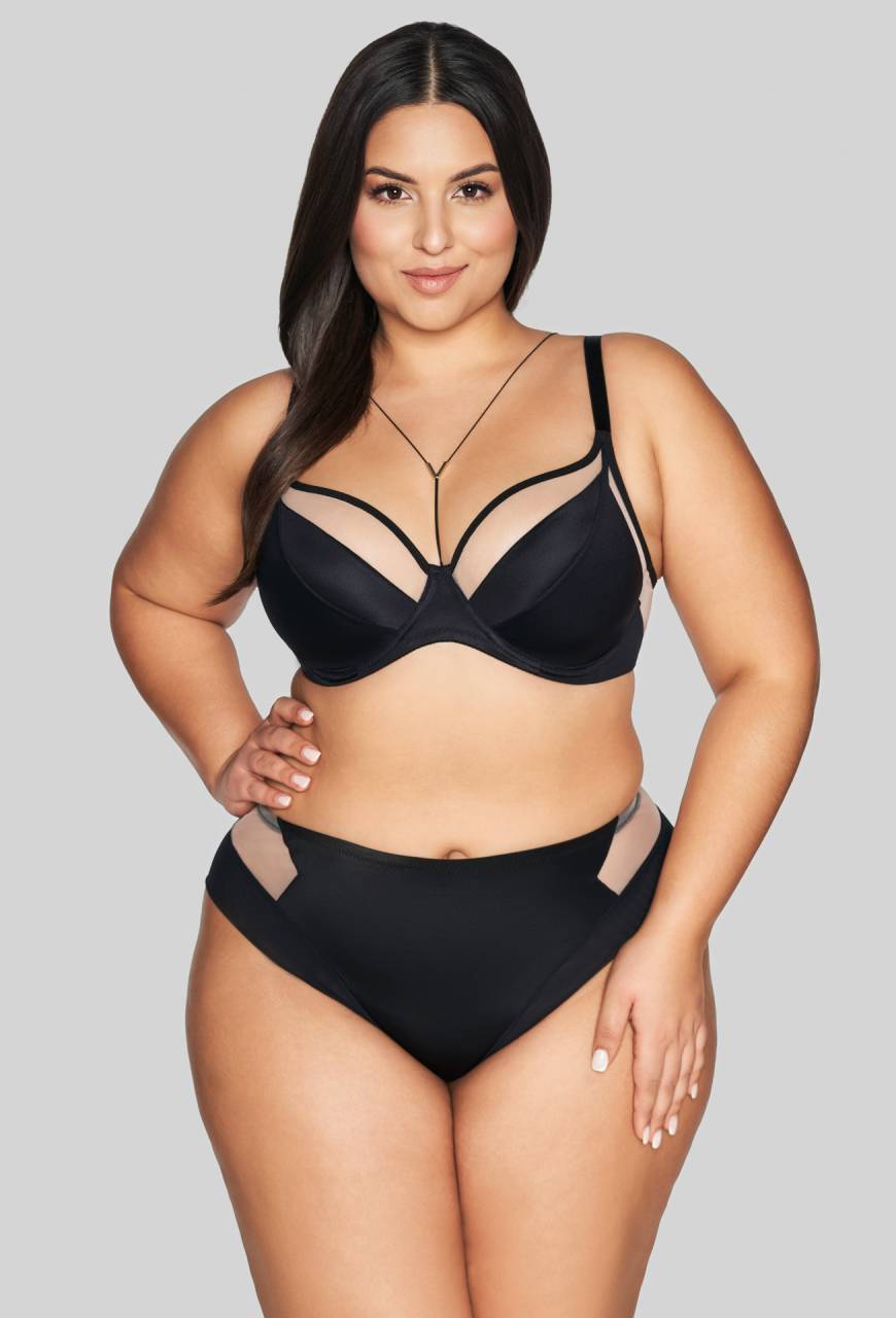 Biustonosz braletka AVA czarny, miękki -  AV 2136 Soft Black