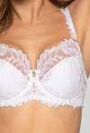 Biustonosz biały Novika  – półusztywniany SOPHIE N° 02 SEMI SOFT WHITE
