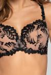 Schwarzer, halbversteifter BH NOVIKA – SOPHIE N° 02 SEMI SOFT NOIR