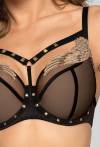 Schwarzer, halbversteifter BH – STARLING N° 02 SEMI SOFT BLACK
