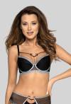 Czarny biustonosz NOVIKA  – HALLEY N° 01 PUSH UP BLACK