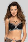 Halley N° 02 semi soft bra, black