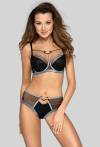 Schwarzer, halbversteifter NOVIKA-BH – HALLEY N° 02 SEMI SOFT BLACK