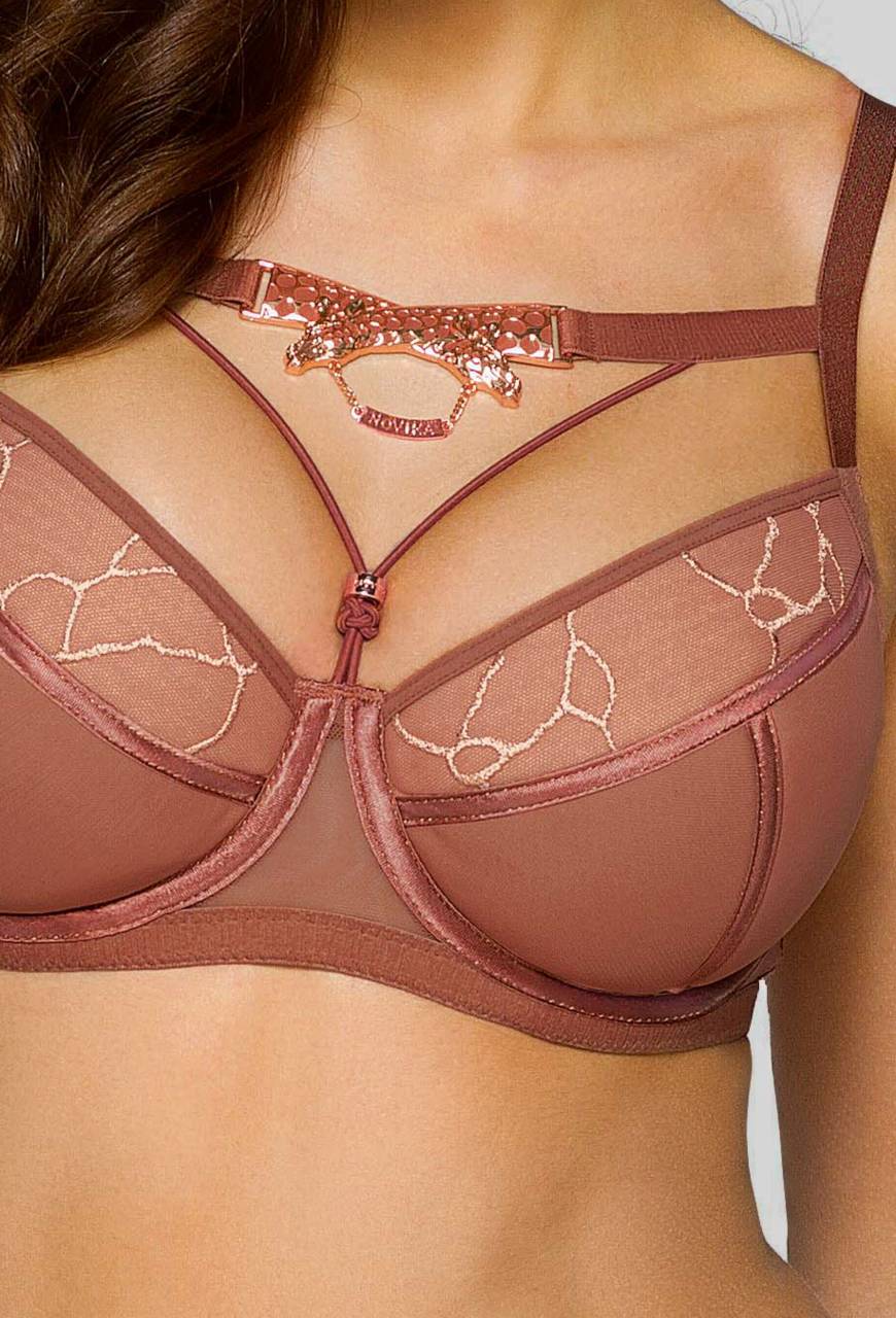 Savane N° 01 push-up bra, cedar