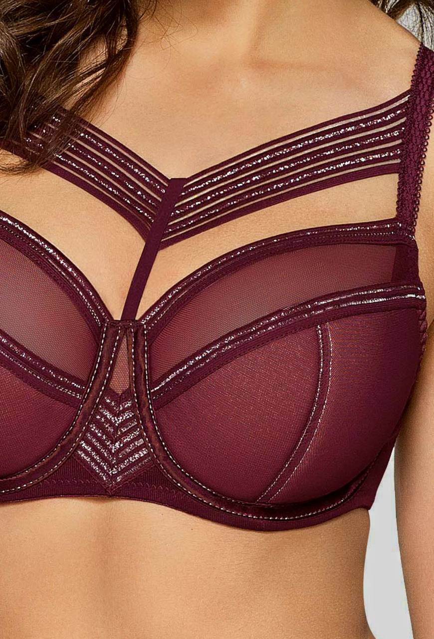 Lou Lou N° 02 semi soft bra, wine