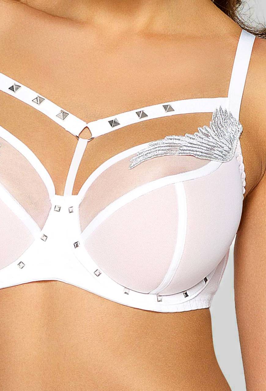 Starling N° 02 semi soft bra, white