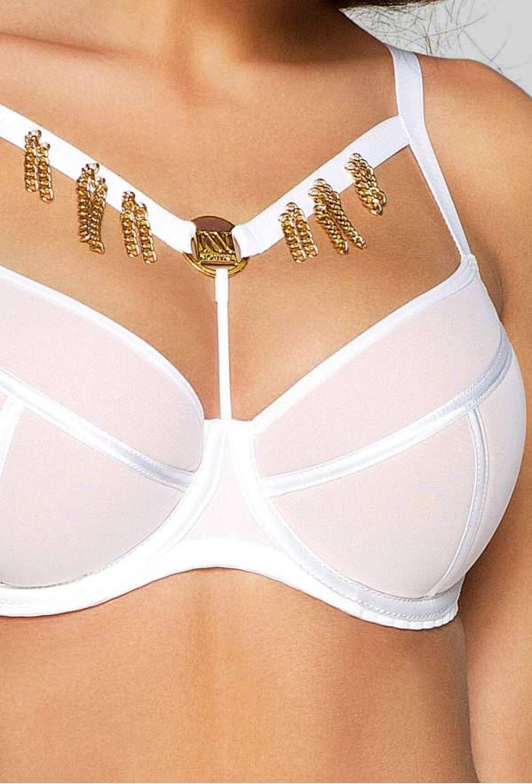 Pure Poison N° 01 push-up bra, white