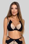 Biustonosz NOVIKA  czarny – CHLOE N° 01 PUSH UP BLACK