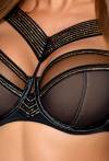 Biustonosz półusztywniany czarny Novika – LOU LOU N° 02 SEMI SOFT BLACK