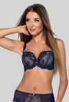 Podprsenka NOVIKA z tylu s měkkými košíčky – SOPHIE N° 03 SOFT MARINE